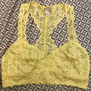Yellow Lace Bralette